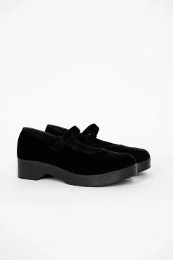Daniela Gregis Button Ballerina Clog Black| Shoes