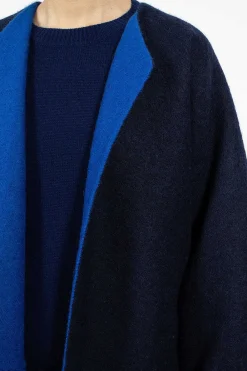Sofie D'Hoore Cabaret Coat Navy/Royal Blue| Outerwear