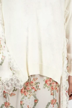 Simone Rocha Caped V-Neck Sweater| Knitwear