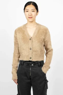Acne Studios Cardigan Camel Brown| Knitwear