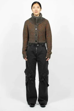 Acne Studios Cargo Trousers Washed Black| Trousers