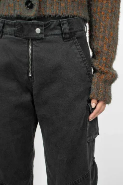 Acne Studios Cargo Trousers Washed Black| Trousers