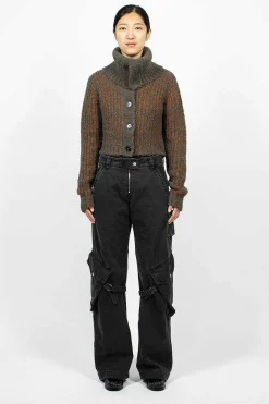 Acne Studios Cargo Trousers Washed Black| Trousers