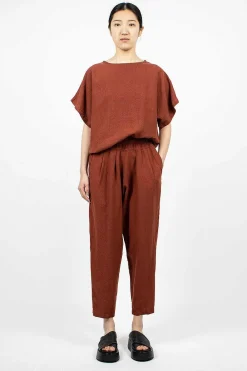 Black Crane Carpenter Pants Brick| Trousers