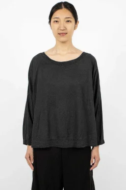 Chez Vidalenc Carre Top Short Black| Tops