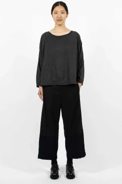 Chez Vidalenc Carre Top Short Black| Tops