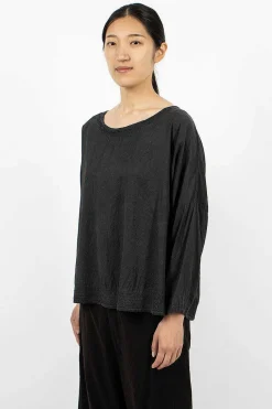 Chez Vidalenc Carre Top Short Black| Tops