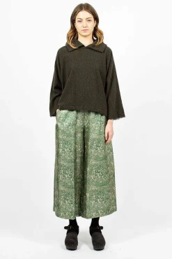 Daniela Gregis Cashmere Check Top Green/Tortoise| Tops