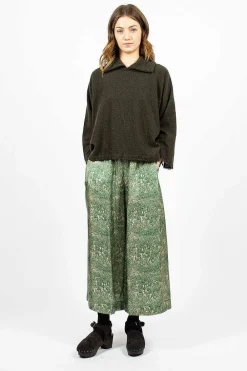 Daniela Gregis Cashmere Check Top Green/Tortoise| Tops