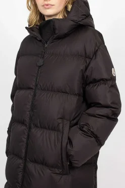 Moncler Catchet Down Coat Black| Outerwear