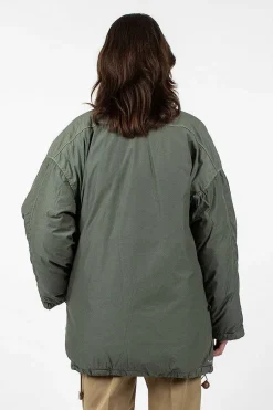 VISVIM Chamdo Garment Dyed Short Robe Olive| Outerwear