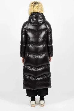 Moncler Chanon Down Coat Black| Outerwear