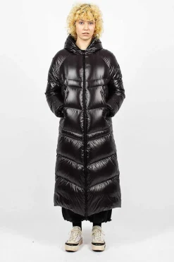 Moncler Chanon Down Coat Black| Outerwear