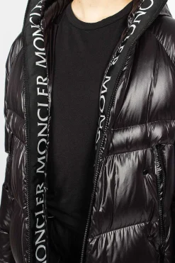 Moncler Chanon Down Coat Black| Outerwear