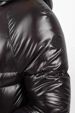Moncler Chanon Down Coat Black| Outerwear