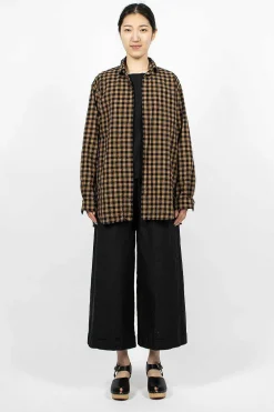 Daniela Gregis Check Shirt Black/Beige| Shirts