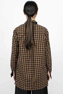 Daniela Gregis Check Shirt Black/Beige| Shirts