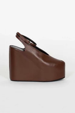 Dries Van Noten Chocolate Brown Heeled Sandal| Shoes