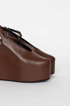 Dries Van Noten Chocolate Brown Heeled Sandal| Shoes