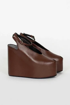 Dries Van Noten Chocolate Brown Heeled Sandal| Shoes