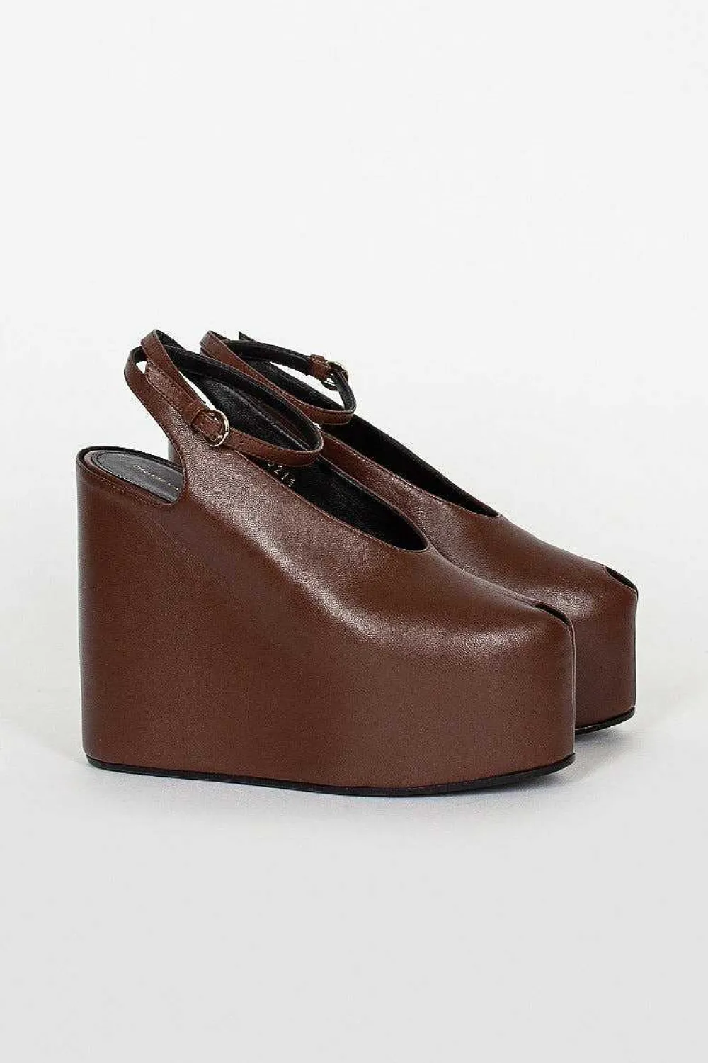 Dries Van Noten Chocolate Brown Heeled Sandal| Shoes