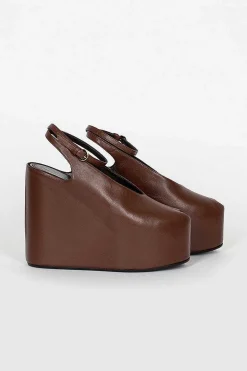 Dries Van Noten Chocolate Brown Heeled Sandal| Shoes