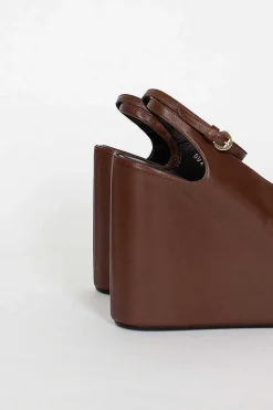 Dries Van Noten Chocolate Brown Heeled Sandal| Shoes