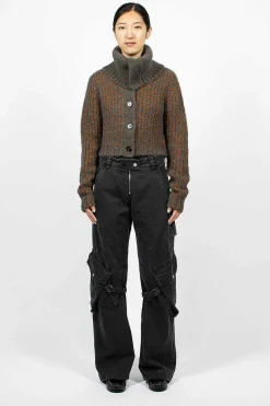 Acne Studios Chunky Cardigan Rust/Multi| Knitwear