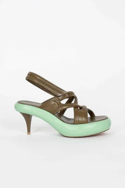 Dries Van Noten Chunky Sole Heel Green| Shoes