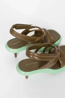 Dries Van Noten Chunky Sole Heel Green| Shoes