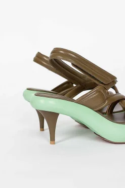 Dries Van Noten Chunky Sole Heel Green| Shoes