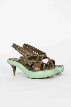 Dries Van Noten Chunky Sole Heel Green| Shoes