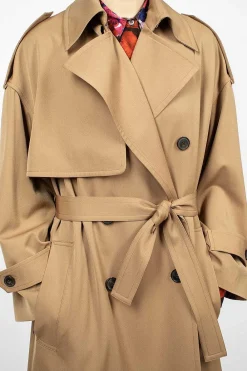 Dries Van Noten Classic Trench Coat Camel| Outerwear