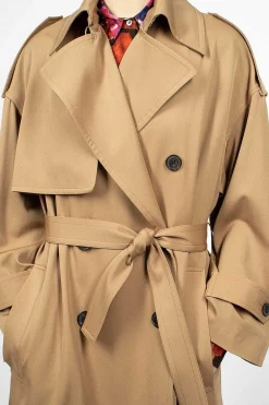 Dries Van Noten Classic Trench Coat Camel| Outerwear