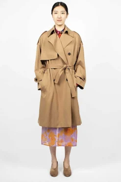 Dries Van Noten Classic Trench Coat Camel| Outerwear