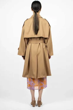 Dries Van Noten Classic Trench Coat Camel| Outerwear