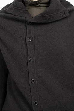 Vlas Blomme Cocoon Cardigan Brown/Black| Outerwear