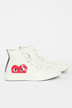 Comme Des Garçons PLAY Comme Des Garcons Play X Chuck Taylor 1970S Hi Milk/White| Sneakers