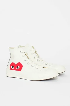 Comme Des Garçons PLAY Comme Des Garcons Play X Chuck Taylor 1970S Hi Milk/White| Sneakers