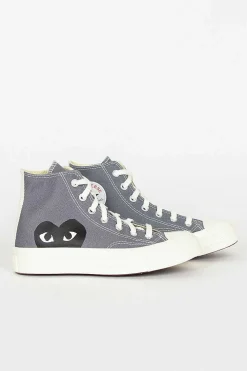 Comme Des Garçons PLAY Comme Des Garcons Play X Chuck Taylors 1970's Hi Grey| Sneakers