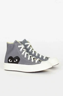 Comme Des Garçons PLAY Comme Des Garcons Play X Chuck Taylors 1970's Hi Grey| Sneakers
