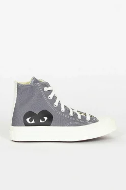 Comme Des Garçons PLAY Comme Des Garcons Play X Chuck Taylors 1970's Hi Grey| Sneakers