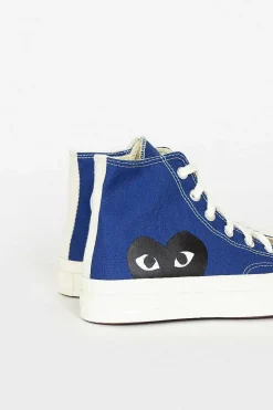Comme Des Garçons Play Comme Des Garcons Play X Chuck Taylors 1970's Hi Blue| Boots