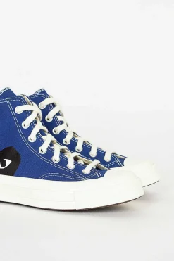 Comme Des Garçons Play Comme Des Garcons Play X Chuck Taylors 1970's Hi Blue| Boots