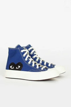 Comme Des Garçons Play Comme Des Garcons Play X Chuck Taylors 1970's Hi Blue| Boots