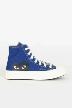 Comme Des Garçons Play Comme Des Garcons Play X Chuck Taylors 1970's Hi Blue| Boots