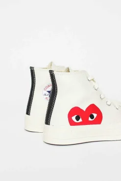 Comme Des Garçons PLAY Comme Des Garcons Play X Chuck Taylor 1970S Hi Milk/White| Boots