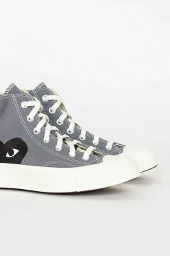 Comme Des Garçons PLAY Comme Des Garcons Play X Chuck Taylors 1970's Hi Grey| Boots