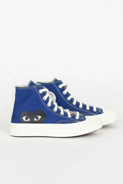 Comme Des Garçons Play Comme Des Garcons Play X Chuck Taylors 1970's Hi Blue| Sneakers