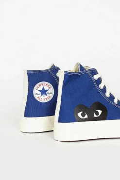Comme Des Garçons Play Comme Des Garcons Play X Chuck Taylors 1970's Hi Blue| Sneakers